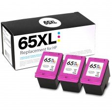 HP65XL N9K03AN RECYCLED COLOR INKJET CARTRIDGE (BOX CONTAINS 3 CARTRIDGE CASES AND 1 PRINTHEAD)