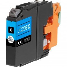 BROTHER LC20EC XXL COMPATIBLE INKJET CYAN CARTRIDGE EXTRA HIGH YIELD