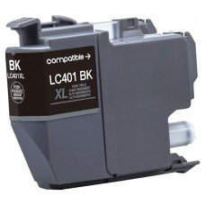 BROTHER LC401BKXL COMPATIBLE INKJET BLACK CARTRIDGE