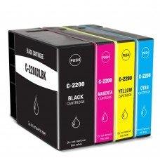 ENSEMBLE COMBO DE CARTOUCHE JET D'ENCRE CANON PGI-2200 BK/C/M/Y XL COMPATIBLE NOIR/CYAN/MAGENTA/JAUNE